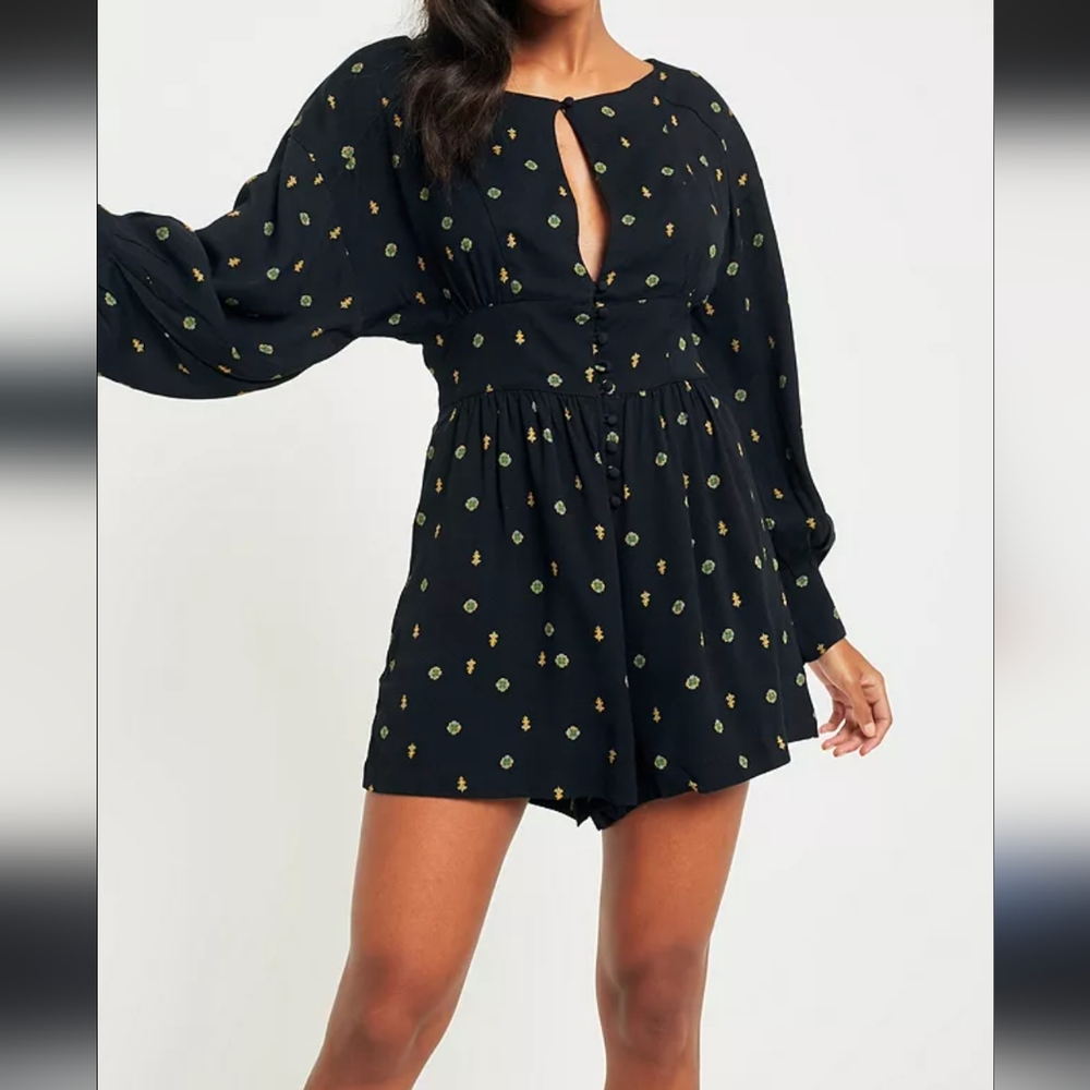 Free People 'Love Grows Geometric Playsuit'